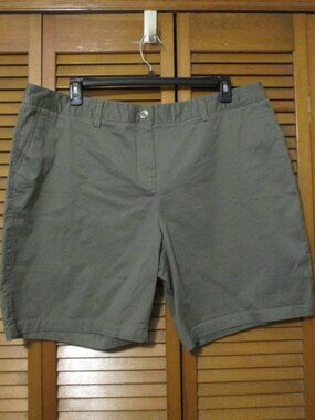 Sugar Magnolia NEW shorts khaki green soft cotton with pockets size 18W